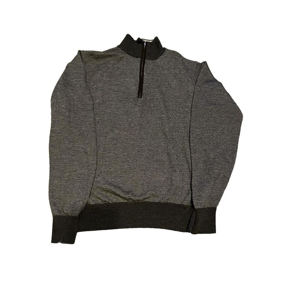 PETER MILLAR Extrafine Merino Wool 1/4 Zip Men Sweater Tag Says L Shrunk to S
